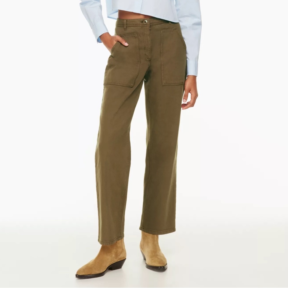 brown aritzia pants size 6